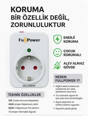 Akım Korumalı Priz Fullpower - 3