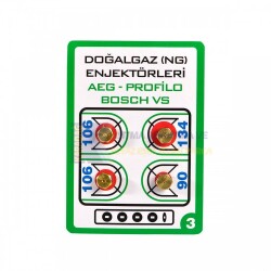 Doğalgaz Ocak Memesi Enjektör Takımı 7 Lik - UNİVERSAL