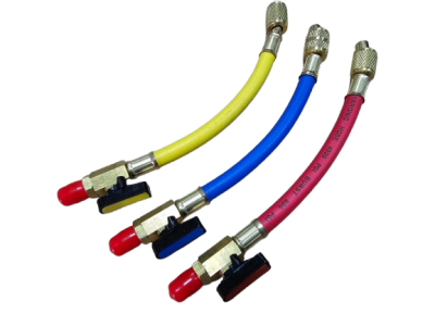 Gaz Şarj Hortumu Kısa Vanalı 3 lü set - 2