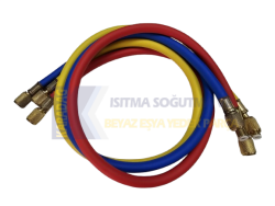 Gaz Şarj Hortumu R22 R134 90 CM Üçlü Takım - 
