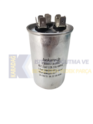 KLİMA KONDANSATÖR 40+1,5 UF (BEKATECH) - 1
