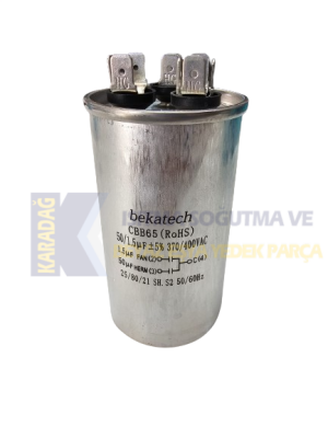 KLİMA KONDANSATÖR 50+1,5 UF (BEKATECH) - 1